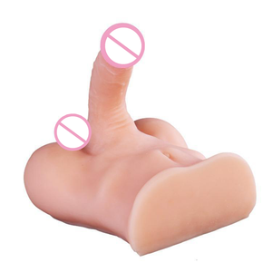 Masturbador de un solo canal con forma de medio cuerpo masculino y glúteos grandes para mujeres y hombres, juguete sexual, dildo realista enorme para masturbación gay - Product Image 3