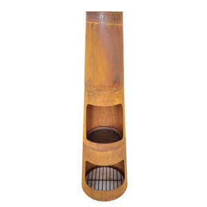 Chimeneas Modernas 2026, Elegantes y Sencillas, Fáciles de Montar, de Acero Corten, Calentador de <span class=keywords><strong>Pellets</strong></span> para Exteriores - Product Image 2