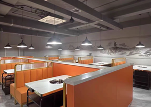 <span class=keywords><strong>Table</strong></span> de restaurant en granit et marbre <span class=keywords><strong>avec</strong></span> plaque de cuisson intégrée, <span class=keywords><strong>table</strong></span> de barbecue coréen sans fumée à gaz commercial et chaises - Product Image 2