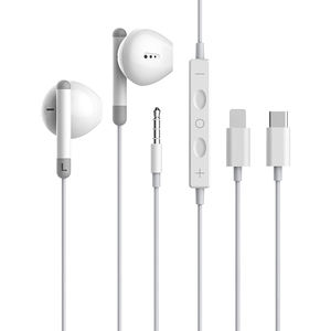 Accessoires d'écouteurs de basse <span class=keywords><strong>filaire</strong></span> à suppression de bruit type-c écouteurs filaires pour Iphone avec câble de con auriculaire micro - Product Image 2