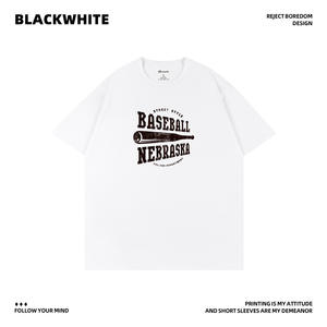 T-shirt en coton pour homme Backwhite, taille L, jersey respirant, manches courtes, col rond, fabriqué en Chine - Product Image 5