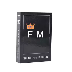 Custom <b>Printed</b> Logo Good Price Wholesale Base <b>and</b> Lid Luxury Black Paper Cardboard Board Game Card <b>Packaging</b> Box - Product Image 2