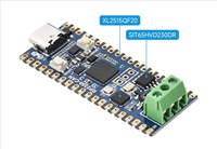 Carte de développement Waveshare RP2350-CAN basée sur Raspberry Pi RP2350A, microcontrôleur double cœur double architecture avec XL2515 intégré