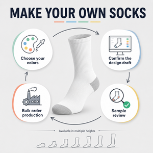 Chaussettes de sport en coton avec logo personnalisé, chaussettes de course athlétiques pour hommes, chaussettes de tennis à la cheville, respirantes, anti-humidité, compression, antidérapantes - Product Image 6
