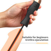 Vibrador Uretral de Silicona con 10 Modos de Vibración, Dilatador Uretral Largo, Vibrador de Vejiga, Masajeador, Juguetes Sexuales para Hombre