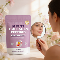 Complément alimentaire en poudre de collagène haute teneur en peptides avec vitamine C et biotine pour la peau, les cheveux et les ongles