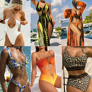 Meilleur maillot de bain personnalisé pour femmes, ensemble 2 pièces, sexy, transparent, 100% polyester, respirant, maillot de bain intégral - Product Image 3