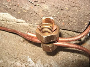 Pince à fil à boulon fendu en cuivre connecteur de mise à la terre électrique boulon fendu en laiton étamage - Product Image 3