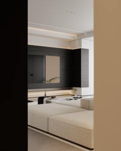 Luxe Italiaanse Lederen Sectionele Sofa Marmeren Salontafel Compleet Woonkamer Meubelset Voor Herenhuis Entertainment Ruimte - Product Image 5