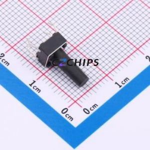K2-6639DP-R4SW-04 Tactile Switch Through hole-4P,6x6mm Switch Single Pole Single Throw Round Button 2.5N Through Hole - Product Image 1