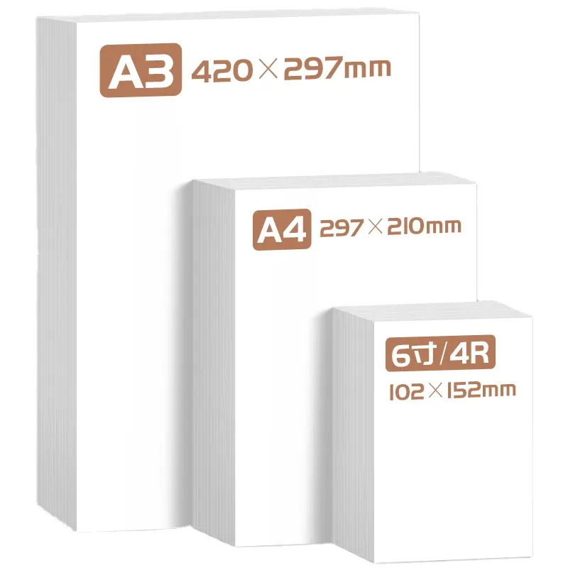 Custom A4 A3 265g Glossy Waterproof RC Photo Paper Factory Price Gloss Matte Professional Inkjet Printing RC Photo Paper