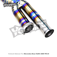 Silencieux d'échappement Catback personnalisé pour Mercedes-Benz CLS63 AMG W218 5.5T 2013-2017 Racing en titane avec système de soupapes