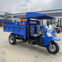Tricycle benne robuste avec châssis en acier épais et pompe hydraulique fiable pour une utilisation minier intensive à long terme