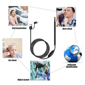 ZCF Android Visual Ear Pick 30W Pixels 5.5mm Lens Black Blue High Definition Endoscope For Ear Wax Removal - Product Image 3
