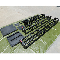 12 ''20'' 24 ''30'' noir Tomcat boîte carrée boulon vis aluminium treillis plaque de Base pour fête DJ scène treillis affichage