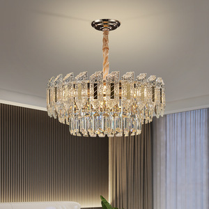 Crystal Chandelier Round Multi Head <b>Led</b> <b>Light</b> Home Ceiling Lamp For Living Room Bedroom Restaurant - Product Image 2