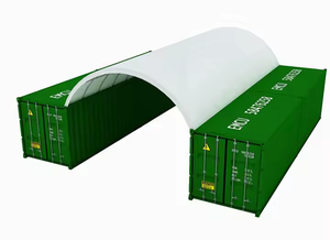 <span class=keywords><strong>Abri</strong></span> de toit <span class=keywords><strong>en</strong></span> PVC préfabriqué et étanche pour extérieur, bon marché, dôme industriel de 40 pieds pour conteneur d'expédition C2040 - Product Image 5