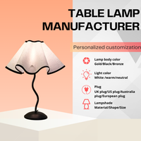 Lampe de chevet scandinave moderne à intensité variable, lampe de chevet en forme de pétale, corps en tissu et fer, protection des yeux, chevet, étude