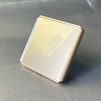 Interrupteur intelligent Tuya Zigbee 3.0 EU à 2 voies, relais magnétique sans neutre, 16A, compatible avec Smart Life
