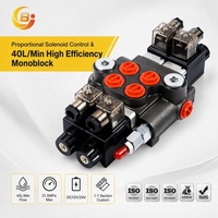 Série Z50 40L/min – Bloc de commande directionnel monobloc à électrovanne proportionnelle DC12V pour chariots élévateurs et applications sanitaires