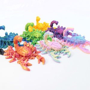 Scorpion mécanique imprimé en 3D avec articulations flexibles, figurine animale à l'échelle 1/12, ornement de bureau, jouet pour enfants, cadeau, décoration de la maison - Product Image 3