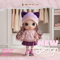 Peluche personnalisée mignonne et douce, poupée à la mode pour filles |   Couleurs et tailles personnalisées |   Cadeau Parfait |   Services OEM et ODM