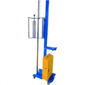 Machine d'emballage à film étirable électrique pour palettes, type chariot, pour cartons, boîtes en bois et caisses métalliques - Product Image 2