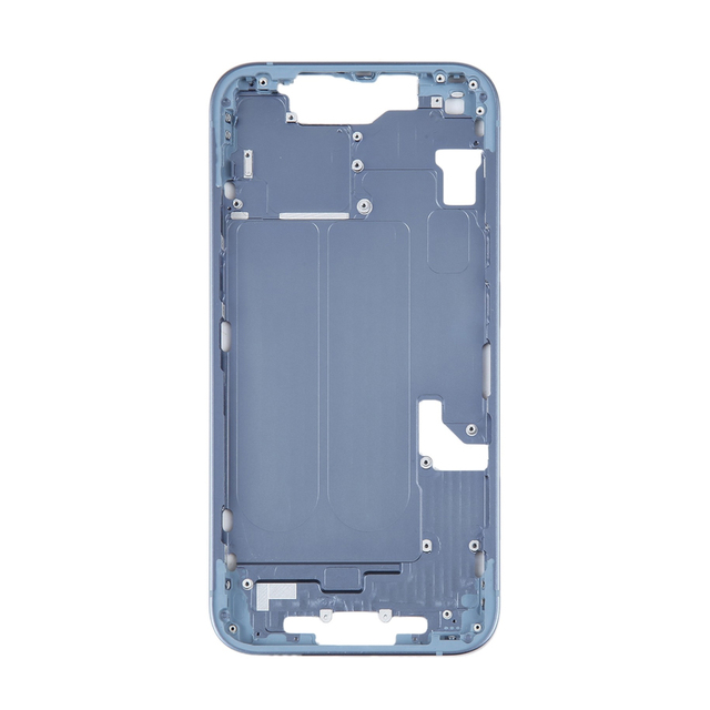 Mobile Phone Middle Housing Frame With Side Buttons SIM Card Tray for iPhone 14 Replacement