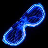 Lunettes de soleil lumineuses en plastique, accessoires de mode pour fêtes d'Halloween, Noël, anniversaires