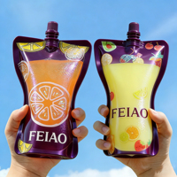 Feiao Golden Supplier Sachets Doypack à bec verseur pour liquides chauds, Sachets à bec verseur compressibles pour l'emballage d'aliments pour bébés, Remplissage de sachets à bec verseur