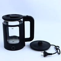 Bouilloire électrique en verre de 1,5 litre 1500 W 220 V avec théière pour chauffe-eau, appareils électroménagers de cuisine