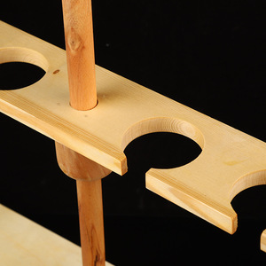 Support d'entonnoir en bois Hirozumi à 2 ou 4 trous, hauteur réglable pour les expériences de chimie - Product Image 4