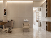Étagère de présentation personnalisée pour salon de beauté avec éclairage LED pour la décoration intérieure de spa et de salon de massage, directement de l'usine