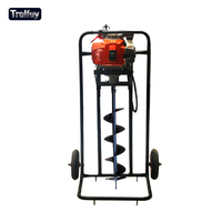 Machine de forage à essence à couple élevé, avec embout à dégagement rapide pour le repiquage en terrain accidenté et les travaux de forage agricole