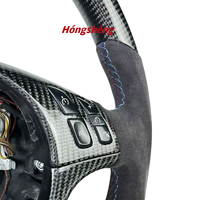 Convient pour BMW E46 E39 E53 330ci 325i personnalisé volant en fibre de carbone Alcantala cuir sport design style