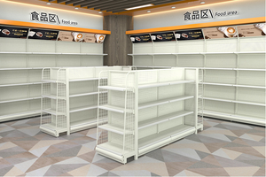 ชั้นวางสินค้าซุปเปอร์มาร์เก็ตแบบมีรูพรุนพื้นผิวโลหะ - Product Image 3