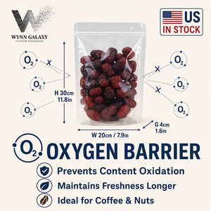 Best Seller Clear Stand Up Pouch 20*30*4cm 7.9*11.8*1.6in <b>Zip</b> Resealable Transparent Rice Grain Coffee Nut Snack Food Packaging - Product Image 3