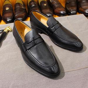 Factory high-quality penny shoes casual shoes for <b>men</b> embossed genuine leather business casual <b>men's</b> leather <b>Dress</b> Shoes&Oxfords - Product Image 2