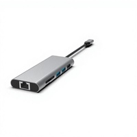 Lecteur de cartes SD/Micro SD 3-en-1 en alliage d'aluminium USB 3.0 avec adaptateur 2.0 Plug and Play en stock