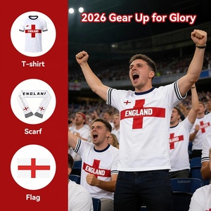 Camiseta de la Copa Mundial 2026 Canadá México Estados Unidos Inglaterra para Aficionados al Fútbol, Sublimada, de Alta Calidad, Ligera, para Clubes de Fútbol - Product Image 1