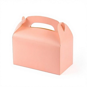 Caja de Regalo de Cartón Plegable con Asa y Logotipo Personalizado, Caja de Regalo de Papel Colorida para Pastelería, Alimentos, Pasteles, Dulces, <span class=keywords><strong>Regalos</strong></span> al por Mayor - Product Image 4