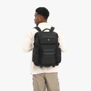 <span class=keywords><strong>Sac</strong></span> <span class=keywords><strong>à</strong></span> dos <span class=keywords><strong>à</strong></span> roulettes Ozuko 9820 pour adolescents, <span class=keywords><strong>bagage</strong></span> <span class=keywords><strong>à</strong></span> <span class=keywords><strong>main</strong></span> <span class=keywords><strong>à</strong></span> 2 roues avec chariot, idéal pour l'école et les voyages pratiques - Product Image 6