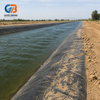 Géomembrane HDPE lisse de 1 mm, anti-UV, imperméable et anti-infiltration pour l'aquaculture, les fermes piscicoles, les étangs, les réservoirs, l'irrigation et les barrages
