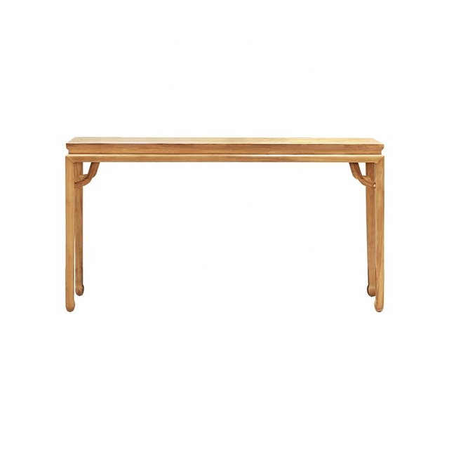 High Quality Solid Wood Chinese Elm Wood Living Room Outdoor Long Narrow Console Table with Antique Design