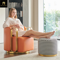 Best-seller Chaise simple au design nordique moderne Canapé paresseux pour chambre à coucher de détente Canapé de salon de loisirs pour hôtels