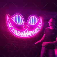 Enseigne néon personnalisée avec logo animaux, couleur RVB changeante, enseigne néon illuminée haute luminosité, montage mural, décoration de magasin, lumières néon
