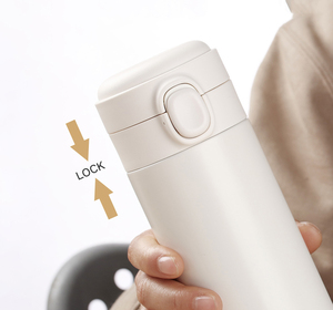 Bình Nước Hai Lớp Bằng Thép Không Gỉ Dễ Thương 320Ml 420Ml Có Nắp Bật Lên Bình Chân Không Kim Loại - Product Image 6