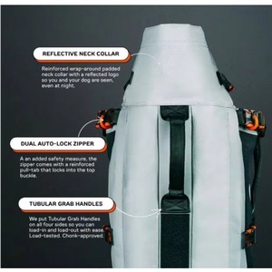 Sac à dos de transport pour animaux de compagnie, échantillon gratuit, sac à dos portable pour chien, sac à dos ventilé et respirant, lavable, pour vélo, extérieur - Product Image 3