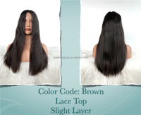 Perruques Sheitel juives casher personnalisables en cheveux humains Remy européens bruns, fabriquées à la machine, pour cheveux longs, couleur brun clair, double densité, petite taille