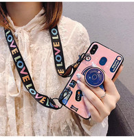 Leadingplus — coque en TPU pour téléphone portable, compatible modèles X, XS, tendance, dessins animés, personnalisation avec lanière